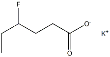 4-Fluorocaproic acid potassium salt Structure