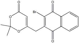  6-[[(3-Bromo-1,4-dihydro-1,4-dioxonaphthalen)-2-yl]methyl]-2,2-dimethyl-4H-1,3-dioxin-4-one