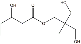 3-Hydroxyvaleric acid 2,2-bis(hydroxymethyl)propyl ester 结构式