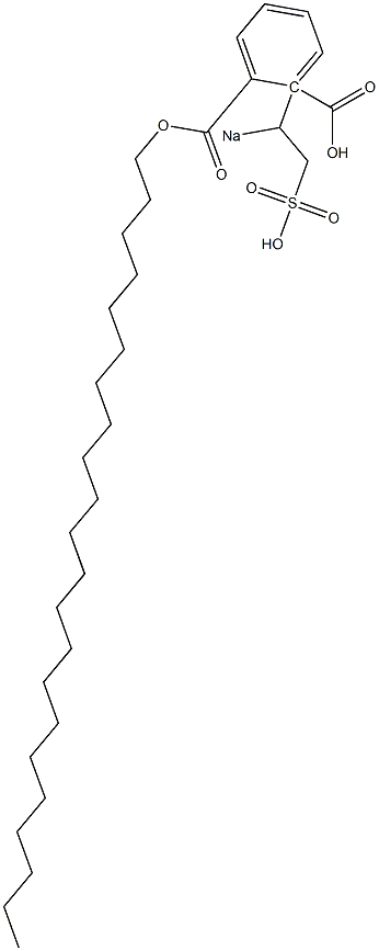 Phthalic acid 1-docosyl 2-(1-sodiosulfoethyl) ester Structure