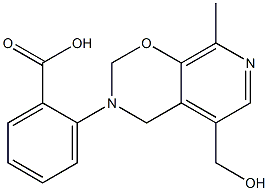 2-[[5-(Hydroxymethyl)-8-methyl-3,4-dihydro-2H-pyrido[4,3-e]-1,3-oxazin]-3-yl]benzoic acid|