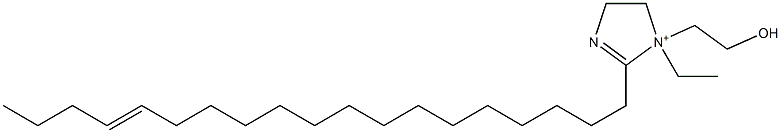 1-Ethyl-1-(2-hydroxyethyl)-2-(15-nonadecenyl)-2-imidazoline-1-ium Structure