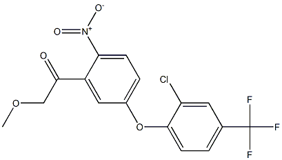 1-[5-[2-Chloro-4-(trifluoromethyl)phenoxy]-2-nitrophenyl]-2-methoxyethan-1-one Struktur