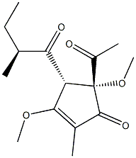  (4S,5R)-5-Acetyl-3,5-dimethoxy-2-methyl-4-[(2S)-2-methylbutanoyl]-2-cyclopenten-1-one