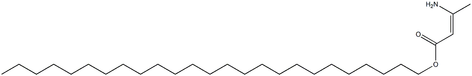 (Z)-3-Amino-2-butenoic acid pentacosyl ester 结构式