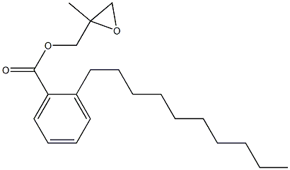 2-デシル安息香酸2-メチルグリシジル 化学構造式