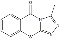 3-Methyl-5H-1,2,4-triazolo[3,4-b][1,3]benzothiazin-5-one Structure