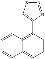 4-(1-Naphtyl)-1,2,3-thiadiazole Struktur