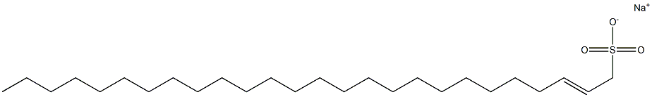 2-Hexacosene-1-sulfonic acid sodium salt,,结构式