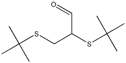 2,3-Di(tert-butylthio)propionaldehyde Structure