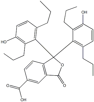 1,3-Dihydro-1,1-bis(3-hydroxy-2,6-dipropylphenyl)-3-oxoisobenzofuran-5-carboxylic acid