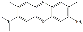 3-Amino-7-(dimethylamino)-2,8-dimethylphenoxazin-5-ium Structure