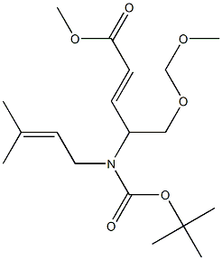  (2E)-4-[(tert-Butyloxycarbonyl)(3-methyl-2-butenyl)amino]-5-(methoxymethoxy)-2-pentenoic acid methyl ester