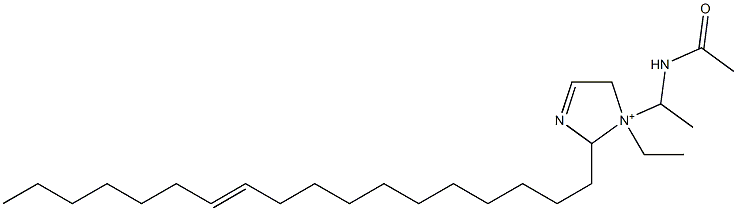 1-[1-(Acetylamino)ethyl]-1-ethyl-2-(11-octadecenyl)-3-imidazoline-1-ium Structure