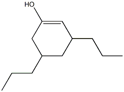 3,5-Dipropyl-1-cyclohexen-1-ol Structure