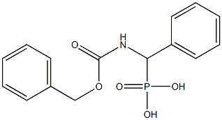 (Benzyloxycarbonylamino)(phenyl)methylphosphonic acid Struktur