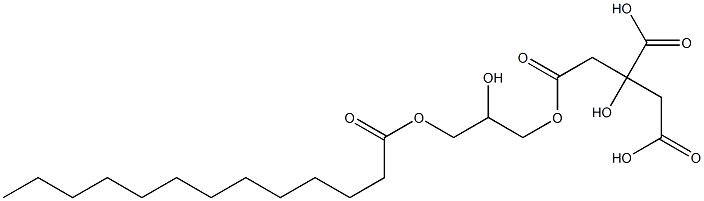 Citric acid dihydrogen 1-(2-hydroxy-3-tridecanoyloxypropyl) ester