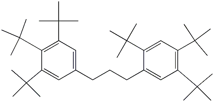 1-(2,4,5-Tri-tert-butylphenyl)-3-(3,4,5-tri-tert-butylphenyl)propane Structure