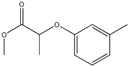 2-(3-Methylphenoxy)propanoic acid methyl ester,,结构式