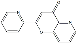 4-Oxo-2-(2-pyridyl)-4H-pyrano[3,2-b]pyridine Struktur