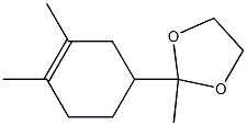 2-(1,2-Dimethyl-1-cyclohexen-4-yl)-2-methyl-1,3-dioxolane 结构式