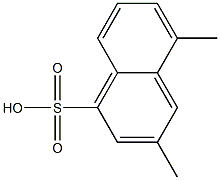 3,5-ジメチル-1-ナフタレンスルホン酸 化学構造式