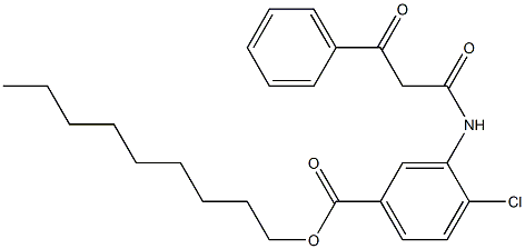 3-[(3-Phenyl-1,3-dioxopropyl)amino]-4-chlorobenzoic acid nonyl ester Structure