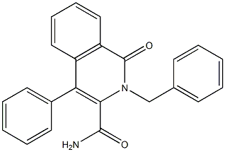 1-Oxo-2-benzyl-4-(phenyl)-1,2-dihydroisoquinoline-3-carboxamide Struktur