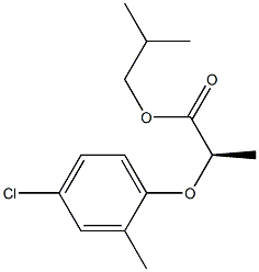 (R)-2-(4-Chloro-2-methylphenoxy)propanoic acid 2-methylpropyl ester Struktur
