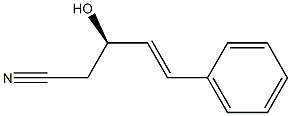 (R)-3-Hydroxy-5-phenyl-4-pentenenitrile Struktur