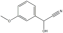 (+)-m-Methoxy-D-mandelonitrile Structure