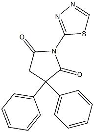 1-(1,3,4-Thiadiazol-2-yl)-3,3-diphenylpyrrolidine-2,5-dione|