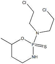 テトラヒドロ-2-[ビス(2-クロロエチル)アミノ]-6-メチル-2H-1,3,2-オキサザホスホリン2-スルフィド 化学構造式
