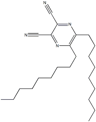 5,6-Dinonylpyrazine-2,3-dicarbonitrile,,结构式