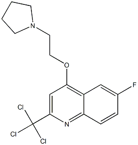 2-Trichloromethyl-4-[2-(1-pyrrolidinyl)ethoxy]-6-fluoroquinoline