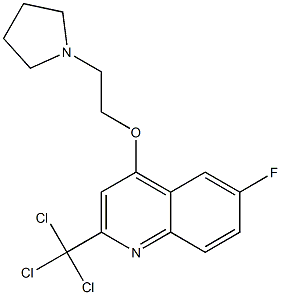  2-Trichloromethyl-4-[2-(1-pyrrolidinyl)ethoxy]-6-fluoroquinoline