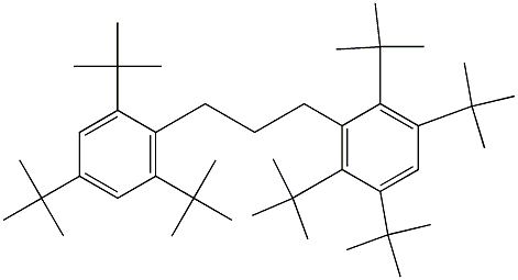 1-(2,3,5,6-Tetra-tert-butylphenyl)-3-(2,4,6-tri-tert-butylphenyl)propane Structure