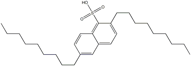 2,6-Dinonyl-1-naphthalenesulfonic acid 结构式