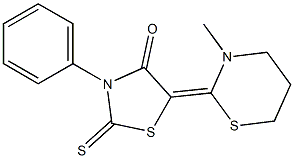  2-Thioxo-3-phenyl-5-[(tetrahydro-3-methyl-2H-1,3-thiazin)-2-ylidene]thiazolidin-4-one