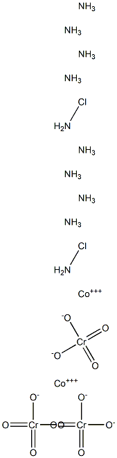 クロロペンタアンミンコバルト(III)クロマート 化学構造式