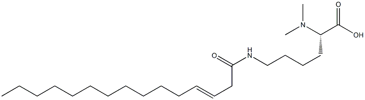 N6-(3-Pentadecenoyl)-N2,N2-dimethyllysine Structure