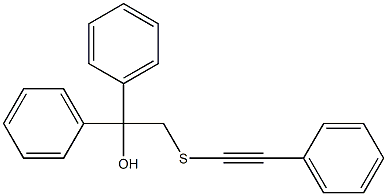 1,1-Diphenyl-2-[(phenylethynyl)thio]ethanol