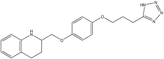 2-[4-[3-(1H-Tetrazol-5-yl)propoxy]phenoxymethyl]-1,2,3,4-tetrahydroquinoline Structure