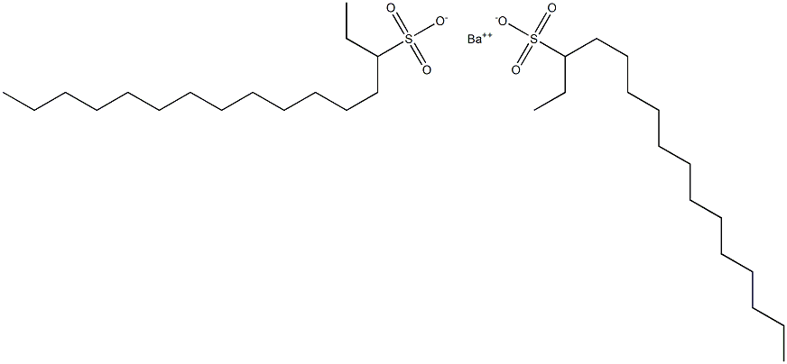 Bis(hexadecane-3-sulfonic acid)barium salt,,结构式