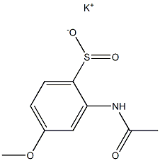2-(Acetylamino)-4-methoxybenzenesulfinic acid potassium salt,,结构式