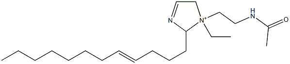 1-[2-(Acetylamino)ethyl]-2-(4-dodecenyl)-1-ethyl-3-imidazoline-1-ium,,结构式
