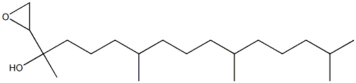 1,2-Epoxy-3,7,11,15-tetramethylhexadecan-3-ol Structure