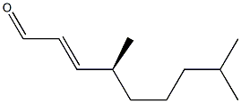 [S,(+)]-4,8-Dimethyl-2-nonenal Structure