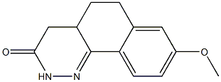 4,4a,5,6-テトラヒドロ-8-メトキシ-ベンゾ[h]シンノリン-3(2H)-オン 化学構造式