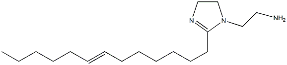 1-(2-アミノエチル)-2-(7-トリデセニル)-2-イミダゾリン 化学構造式